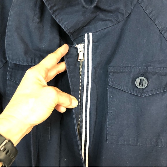 Nautica Women’s Jacket Coat Raglan Sleeve Lined Drawstring Waist Cargo Style - Picture 5 of 10